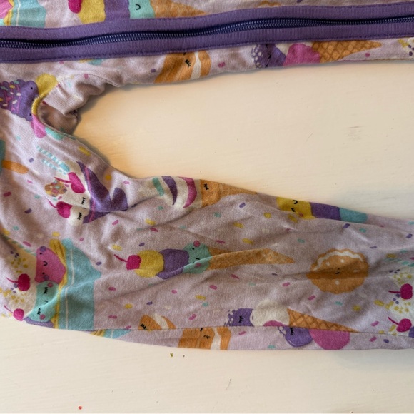 Little Sleepies Purple Ice Cream zippy 6-12m - Picture 2 of 2
